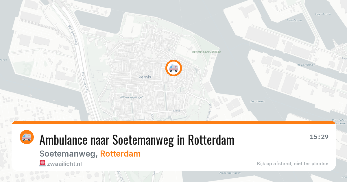 Ambulance naar Soetemanweg in Rotterdam — 20 apr 2026