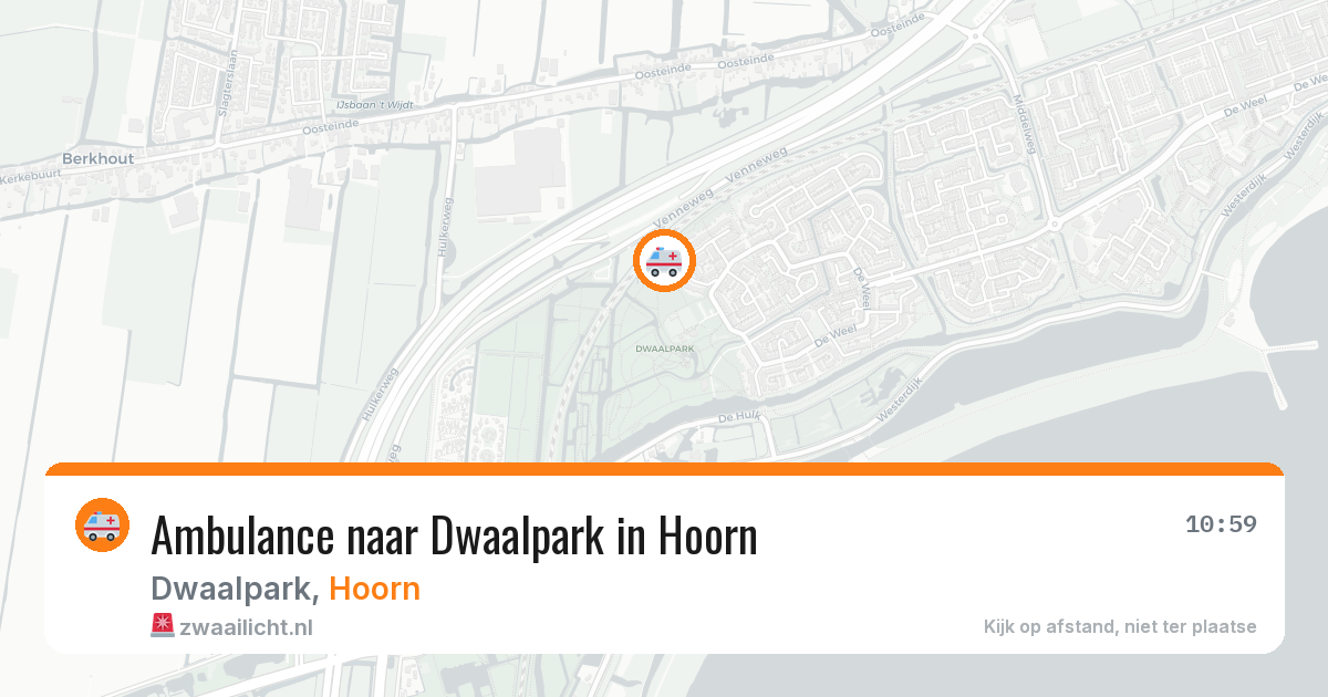 Ambulance naar Dwaalpark in Hoorn — 26 jul 2026