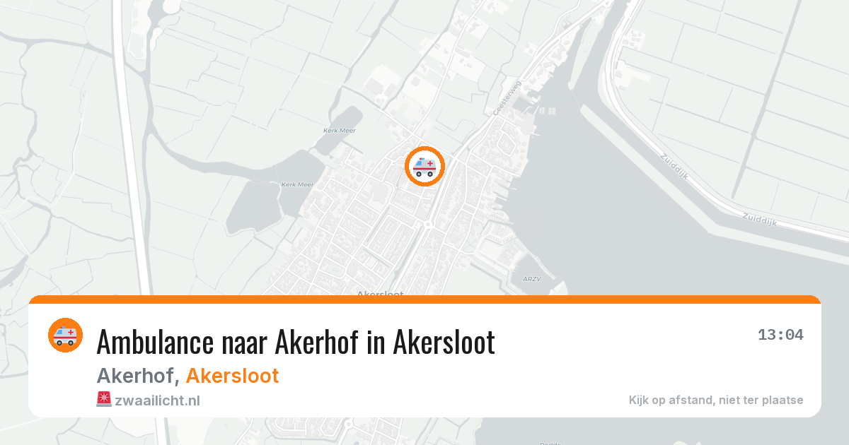 Ambulance naar Akerhof in Akersloot — 18 jun 2026