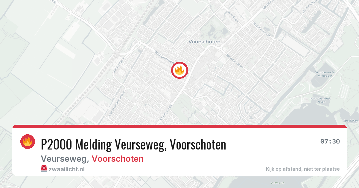 P2000 Melding Veurseweg, Voorschoten — 30 jan 2026