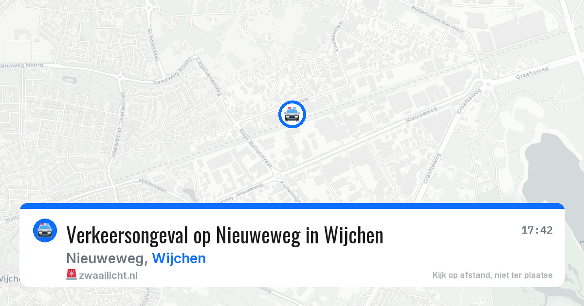 Verkeersongeval op Nieuweweg in Wijchen — 20 jan 2026