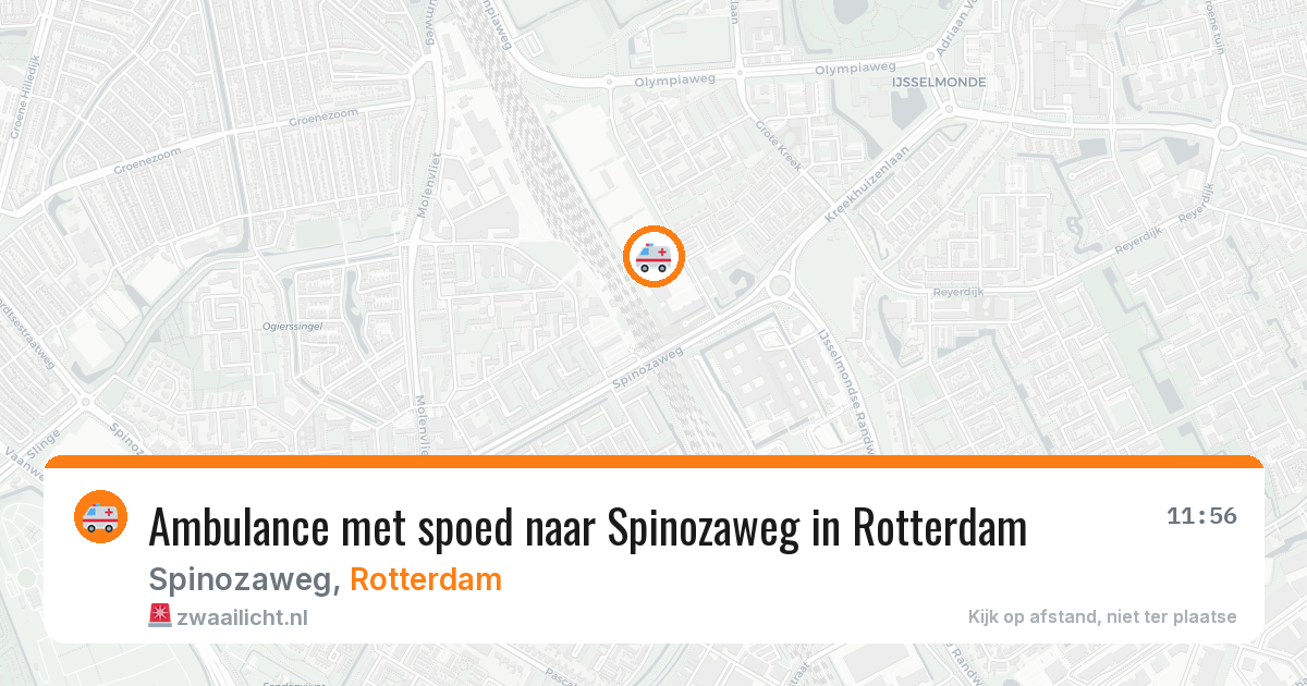 Ambulance met spoed naar Spinozaweg in Rotterdam — 24 jun 2026