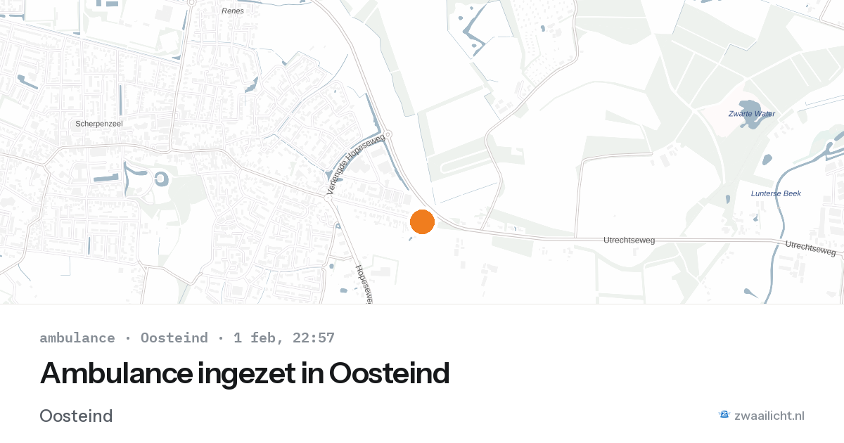 Ambulance ingezet in Oosteind — 1 feb 2026