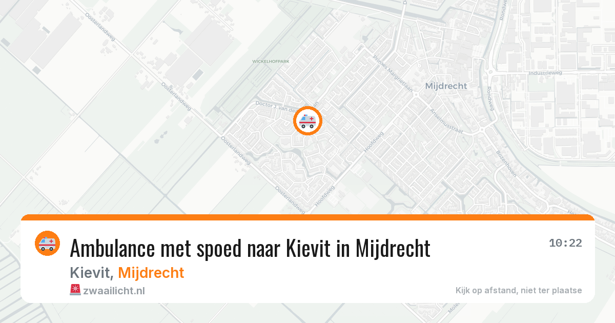 Ambulance met spoed naar Kievit in Mijdrecht — 11 jul 2026