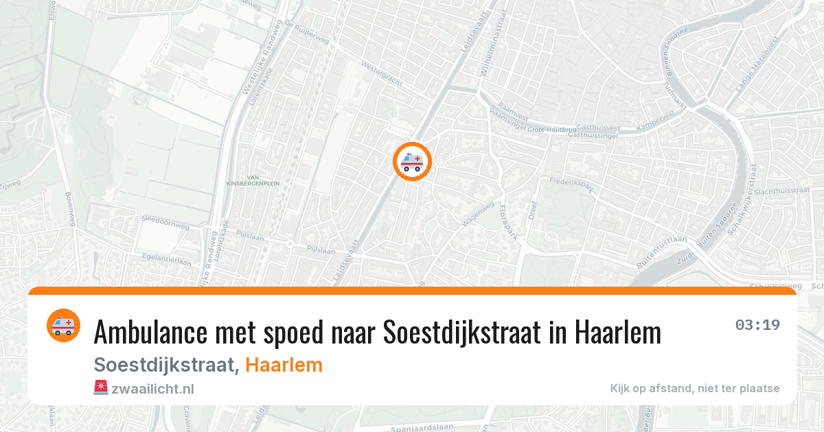 Ambulance met spoed naar Soestdijkstraat in Haarlem — 1 apr 2026