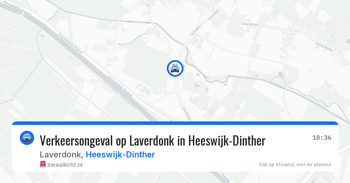 Verkeersongeval op Laverdonk in Heeswijk-Dinther — 8 mei 2026