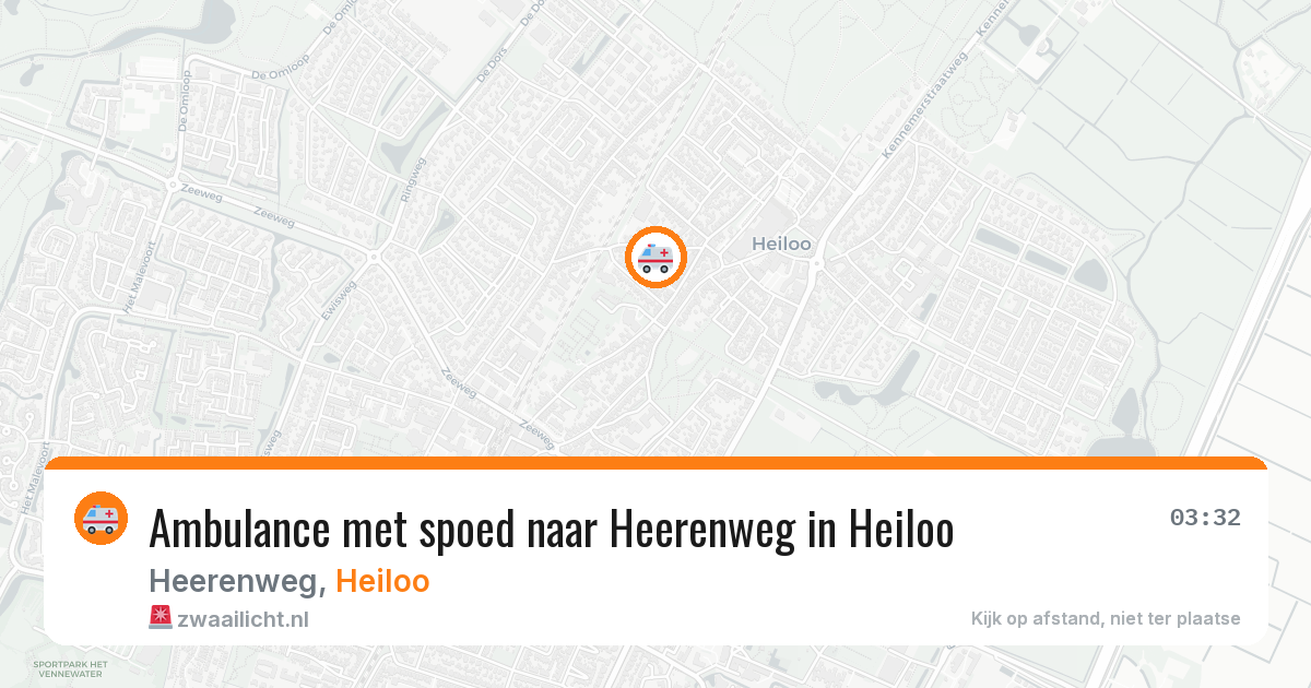 Ambulance met spoed naar Heerenweg in Heiloo — 20 jun 2026