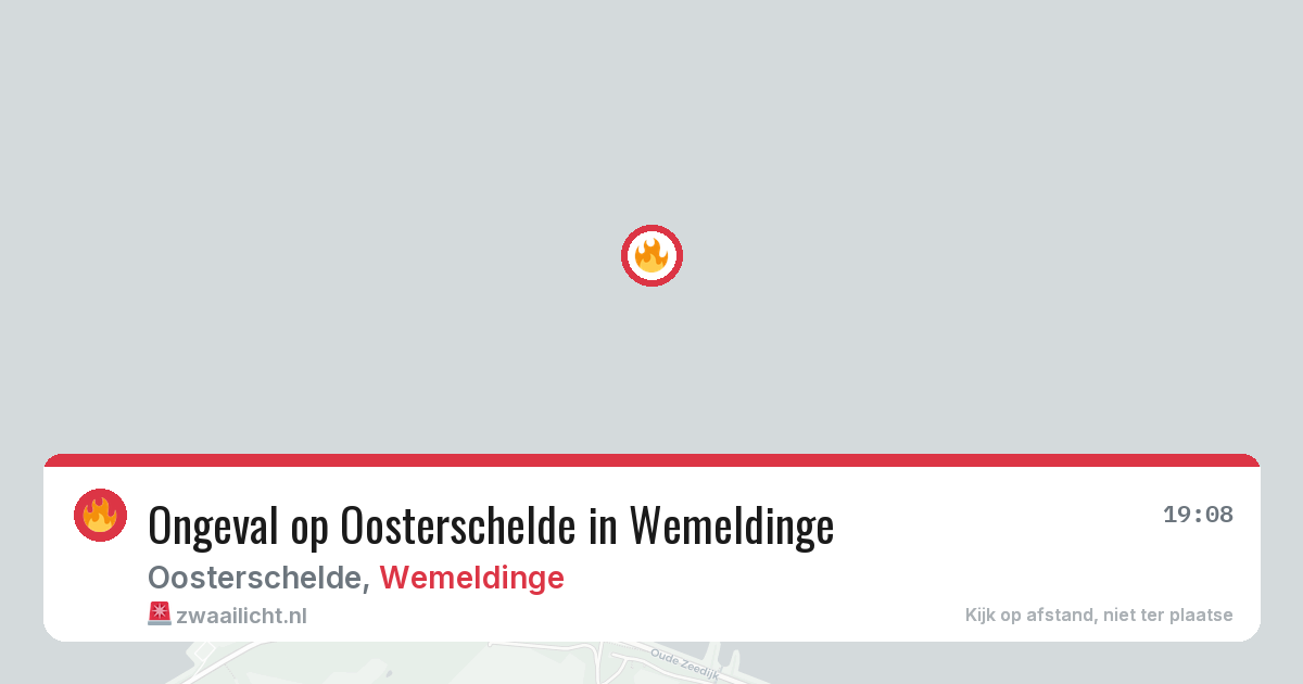 Ongeval op Oosterschelde in Wemeldinge — 6 jul 2026
