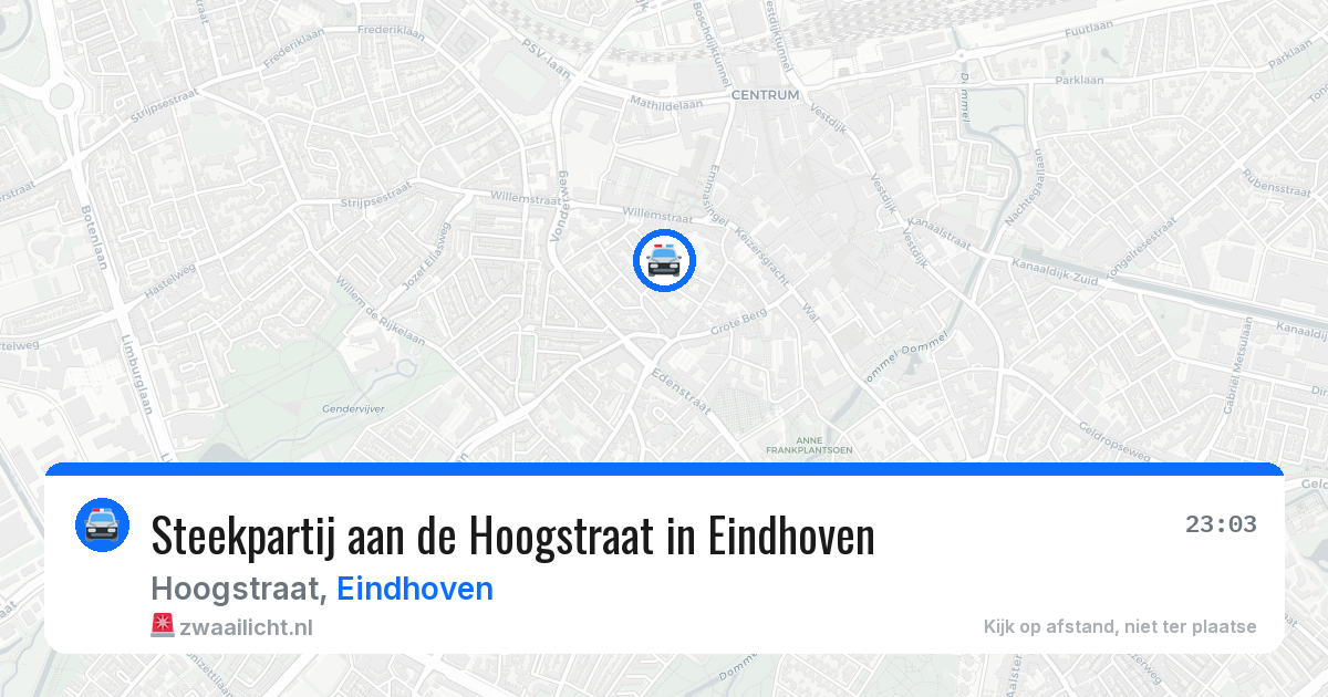 Steekpartij aan de Hoogstraat in Eindhoven — 27 jun 2026
