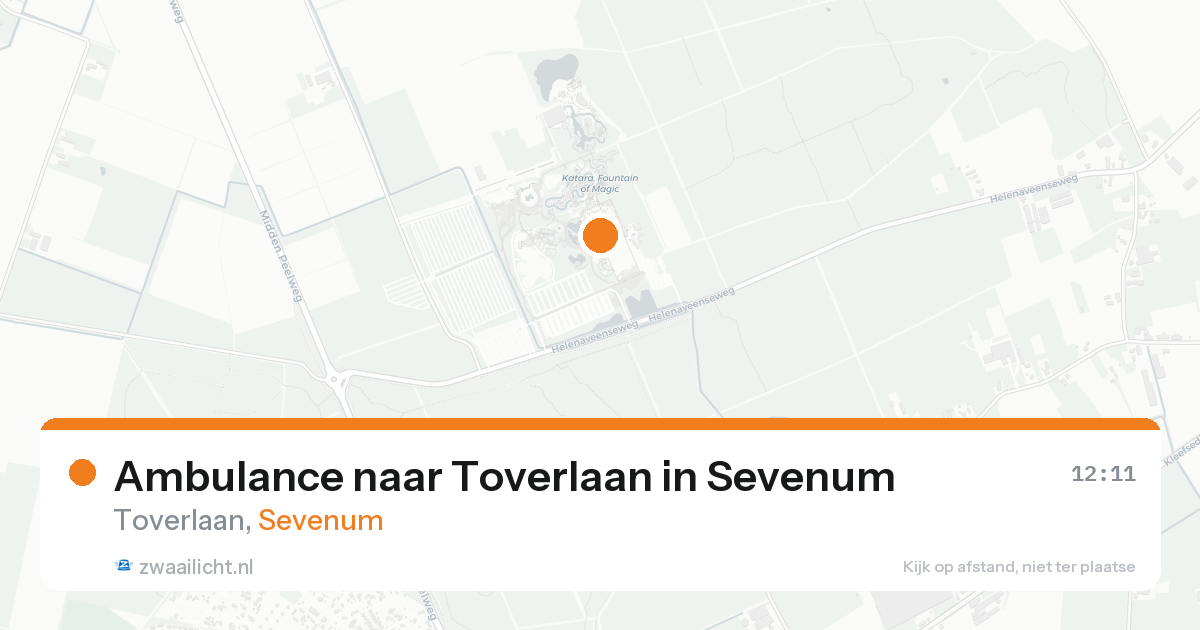 Ambulance naar Toverlaan in Sevenum — 22 aug 2026
