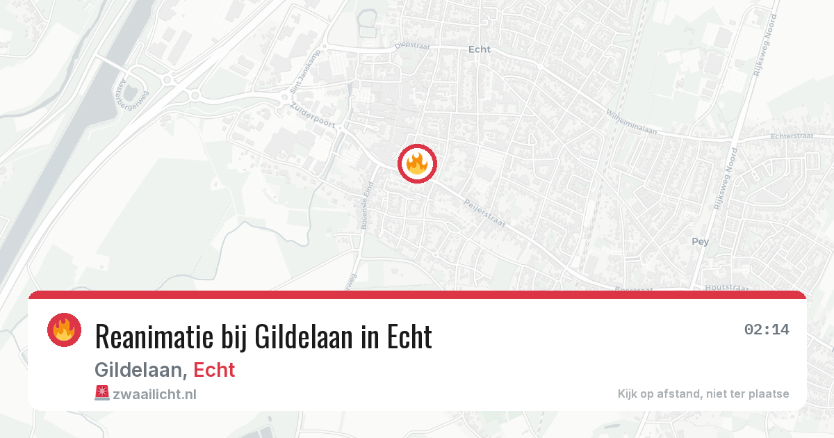 Reanimatie bij Gildelaan in Echt — 26 jan 2026