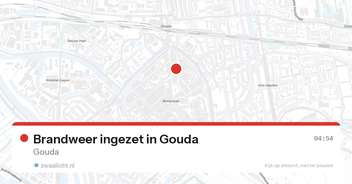 Brandweer ingezet in Gouda — 7 feb 2026 | 🚨 Zwaailicht.nl