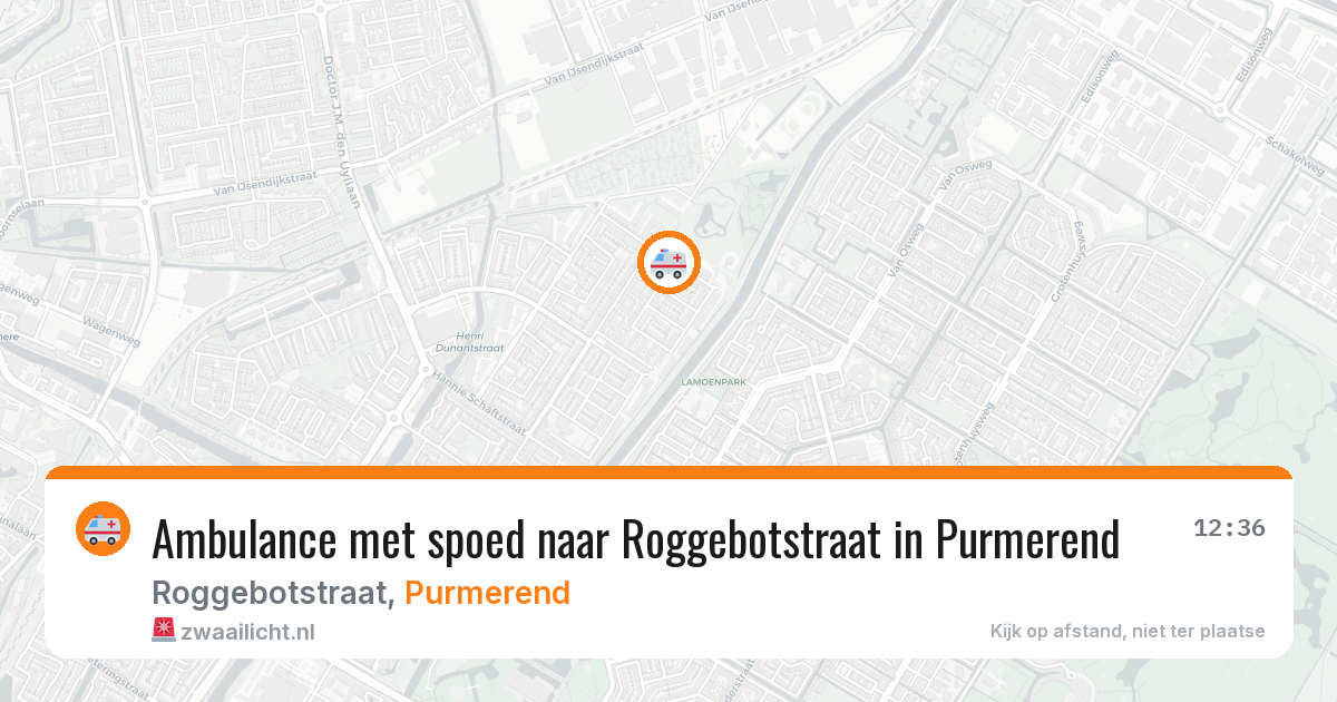 Ambulance met spoed naar Roggebotstraat in Purmerend — 18 jan 2026