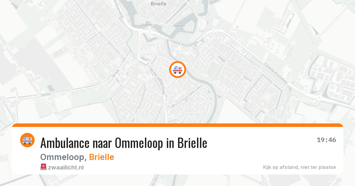 Ambulance naar Ommeloop in Brielle — 12 aug 2026