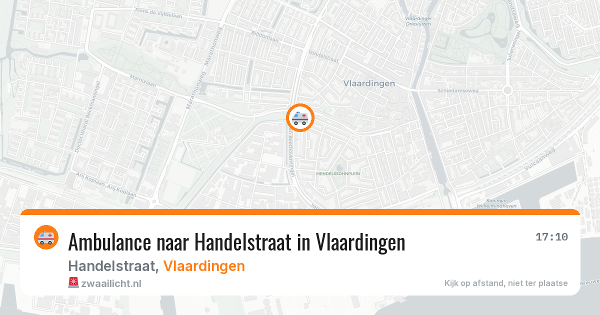 Ambulance naar Handelstraat in Vlaardingen — 21 jul 2026