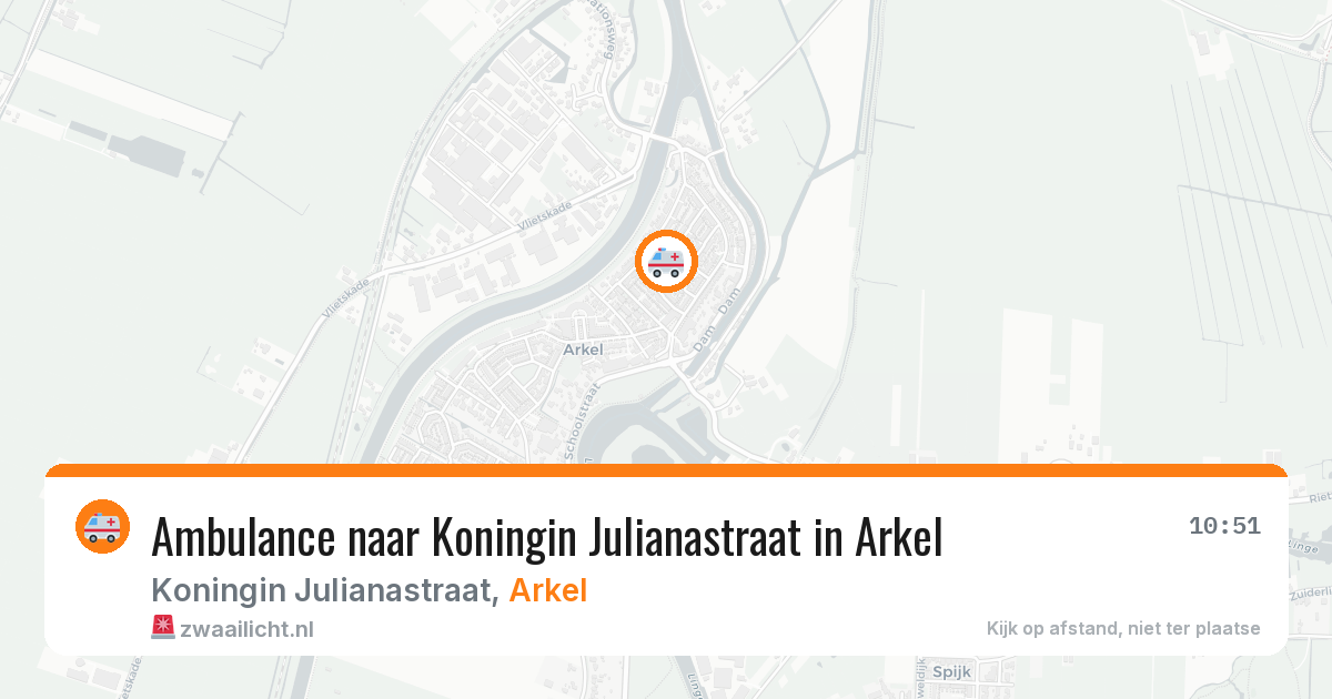 Ambulance naar Koningin Julianastraat in Arkel — 31 jul 2026
