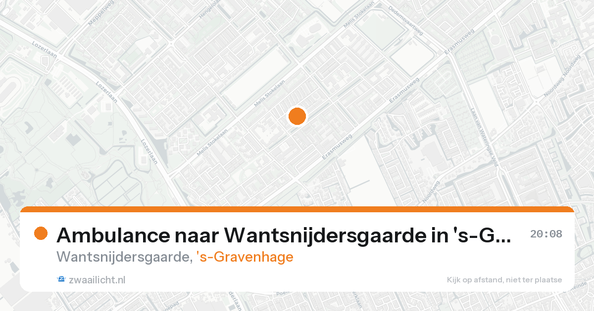 Ambulance naar Wantsnijdersgaarde in 's-Gravenhage — 21 aug 2026