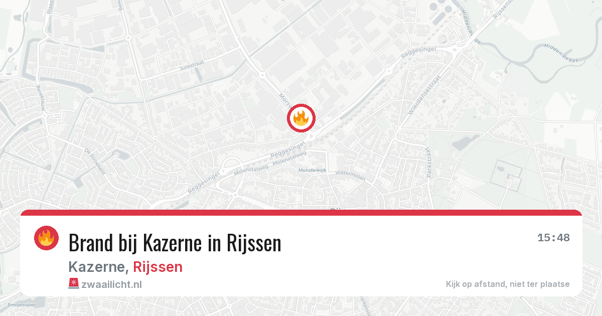 Brand bij Kazerne in Rijssen — 24 mrt 2026