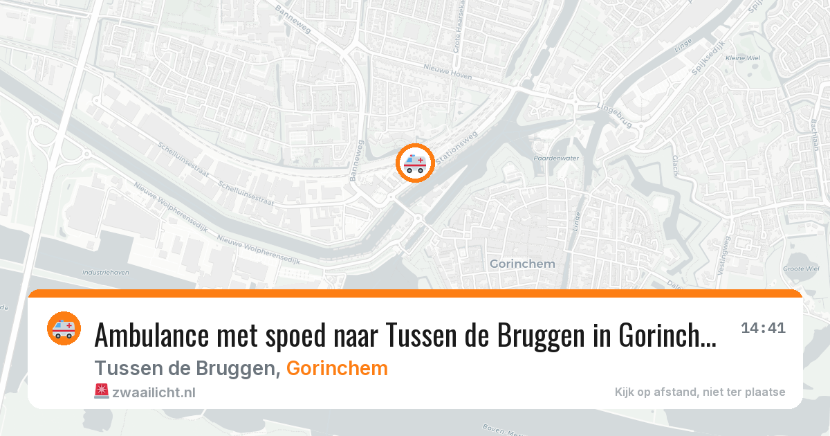 Ambulance met spoed naar Tussen de Bruggen in Gorinchem — 8 mei 2026
