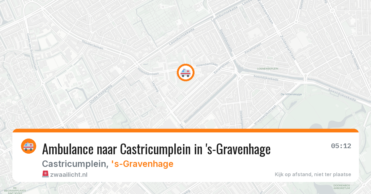 Ambulance naar Castricumplein in 's-Gravenhage — 6 jun 2026