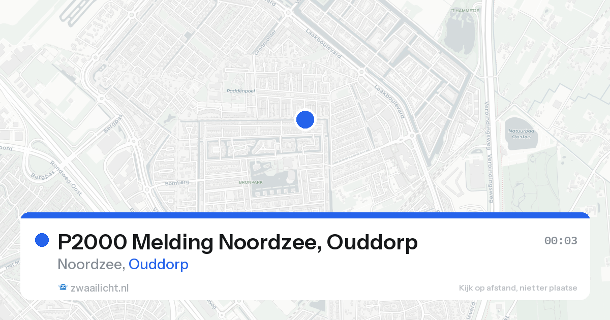 P2000 Melding Noordzee, Ouddorp — 22 aug 2026