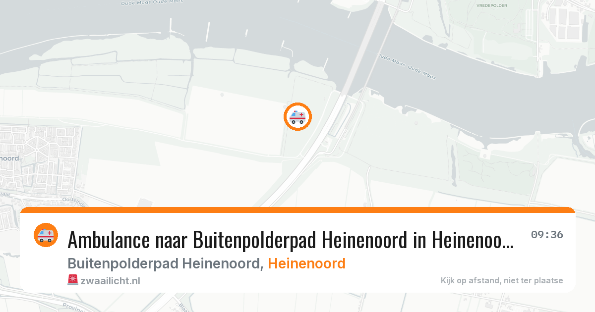 Ambulance naar Buitenpolderpad Heinenoord in Heinenoord — 23 mei 2026