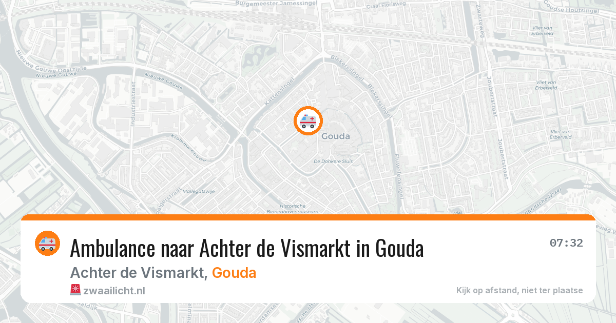 Ambulance naar Achter de Vismarkt in Gouda — 5 jun 2026