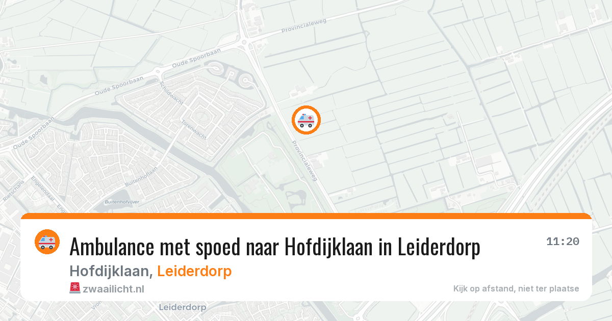 Ambulance met spoed naar Hofdijklaan in Leiderdorp — 24 jun 2026