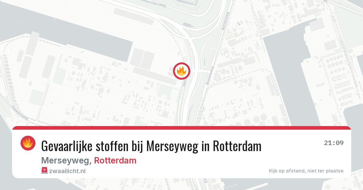 Gevaarlijke stoffen bij Merseyweg in Rotterdam — 28 mrt 2026