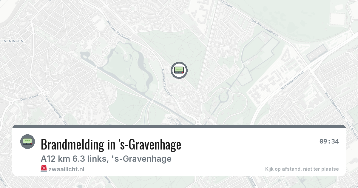 Brandmelding in 's-Gravenhage — 25 feb 2026