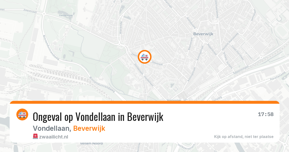 Ongeval op Vondellaan in Beverwijk — 5 apr 2026