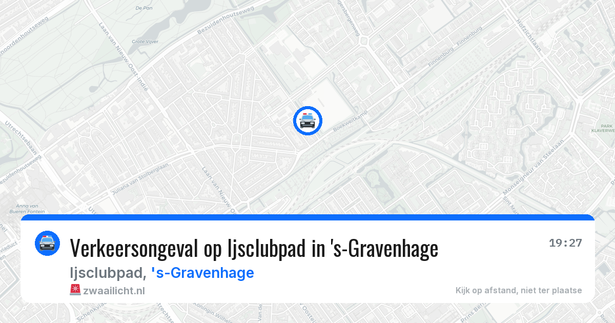 Verkeersongeval op Ijsclubpad in 's-Gravenhage — 28 jun 2026