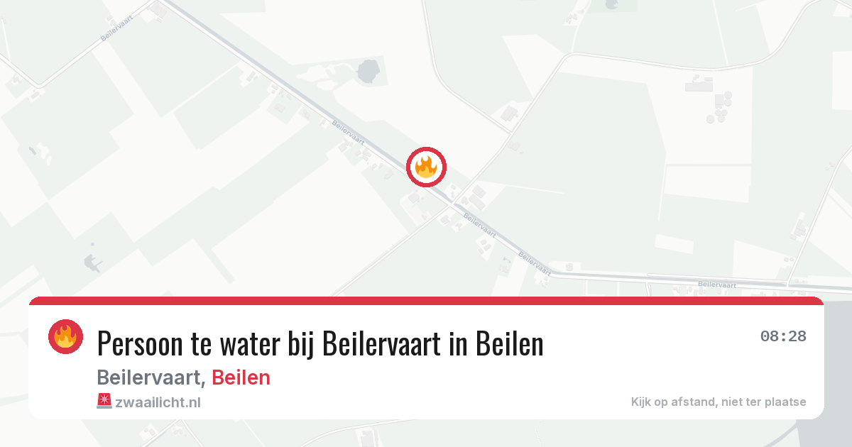 Persoon te water bij Beilervaart in Beilen — 1 apr 2026
