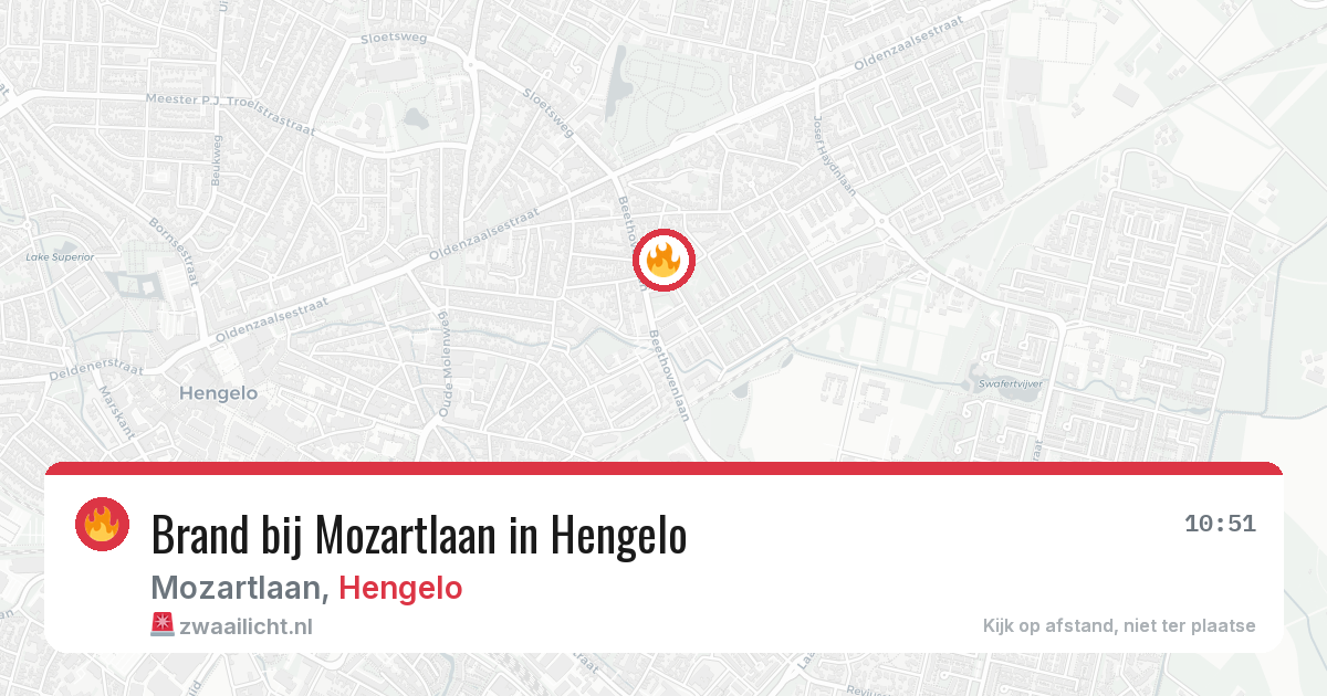 Brand bij Mozartlaan in Hengelo — 15 jun 2026