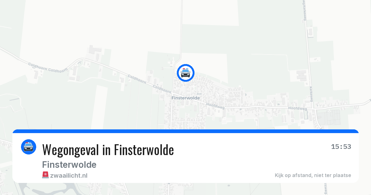 Wegongeval in Finsterwolde — 25 jun 2026