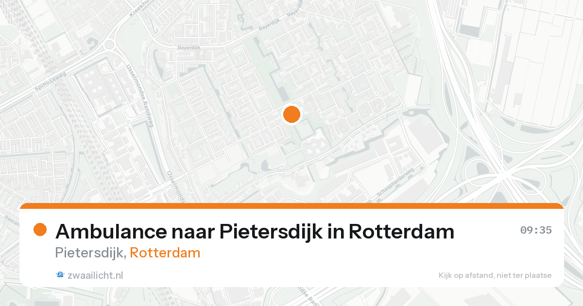 Ambulance naar Pietersdijk in Rotterdam — 18 aug 2026