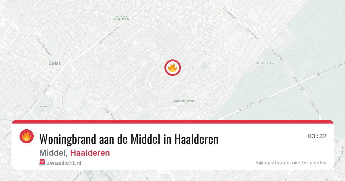 Woningbrand aan de Middel in Haalderen — 29 jan 2026