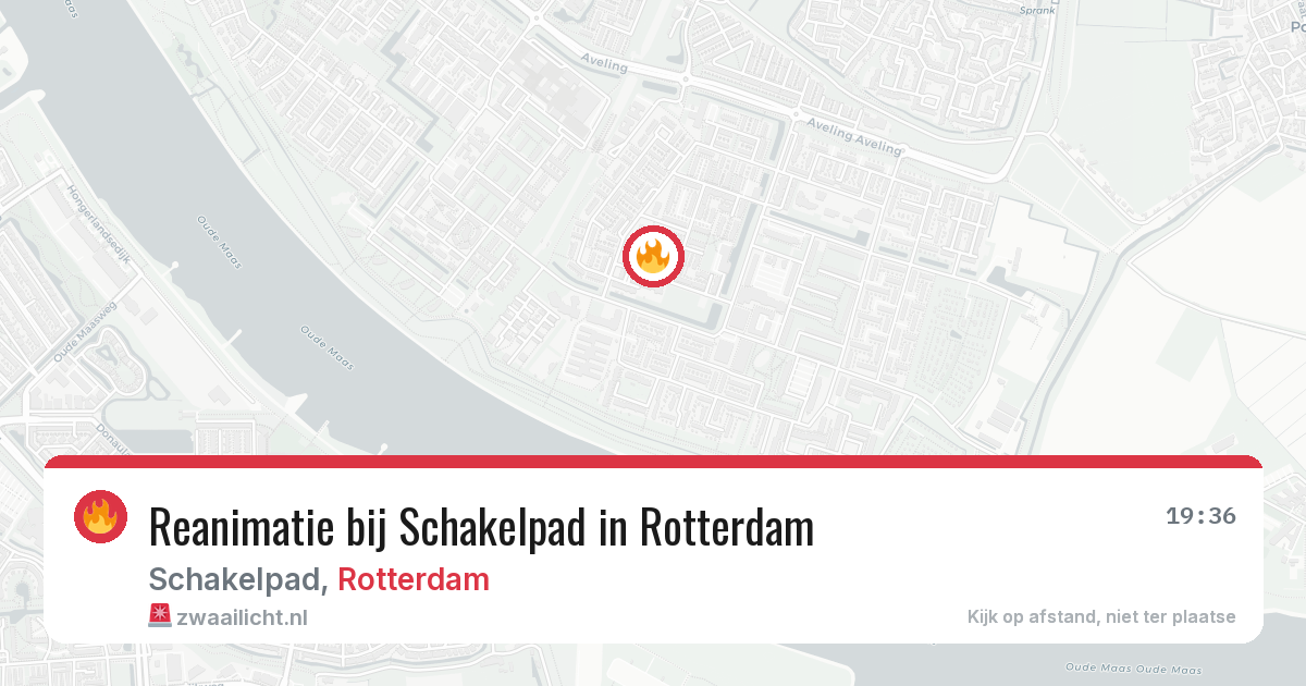 Reanimatie bij Schakelpad in Rotterdam — 2 mrt 2026