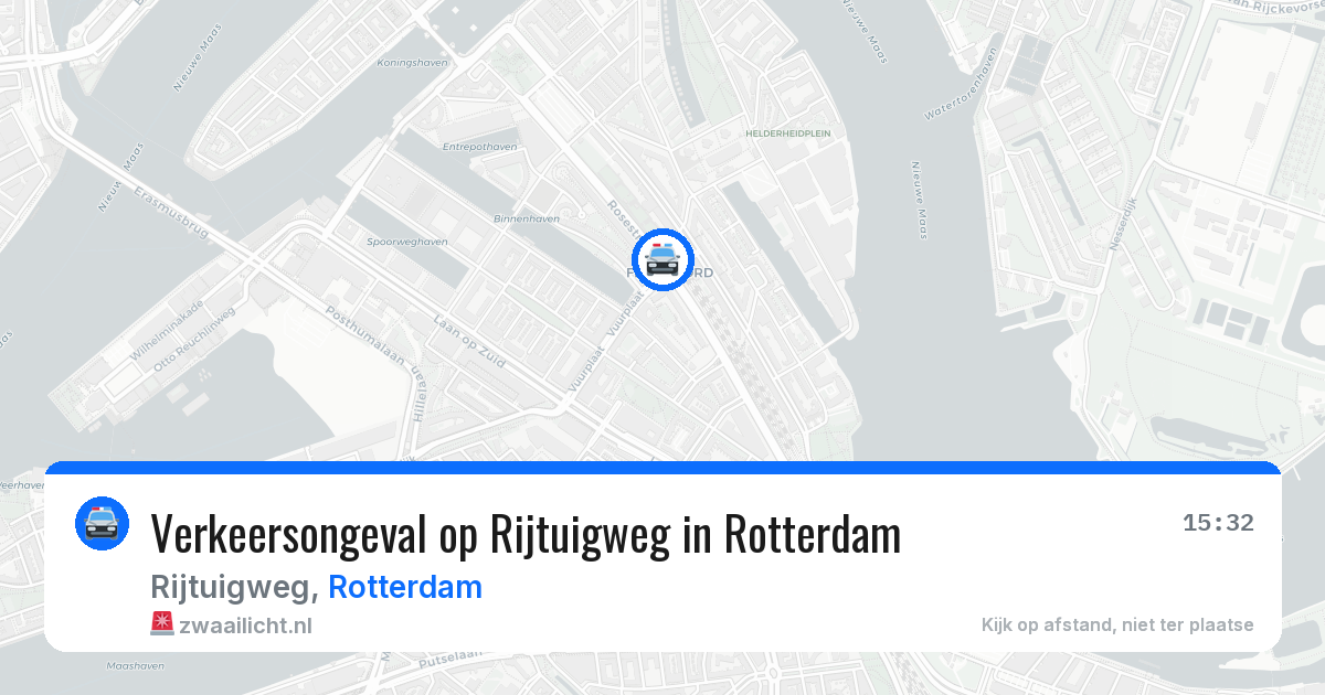 Verkeersongeval op Rijtuigweg in Rotterdam — 9 jul 2026