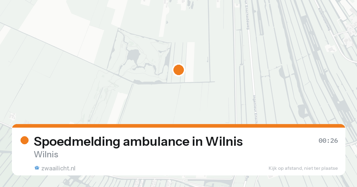 Spoedmelding ambulance in Wilnis — 14 aug 2026