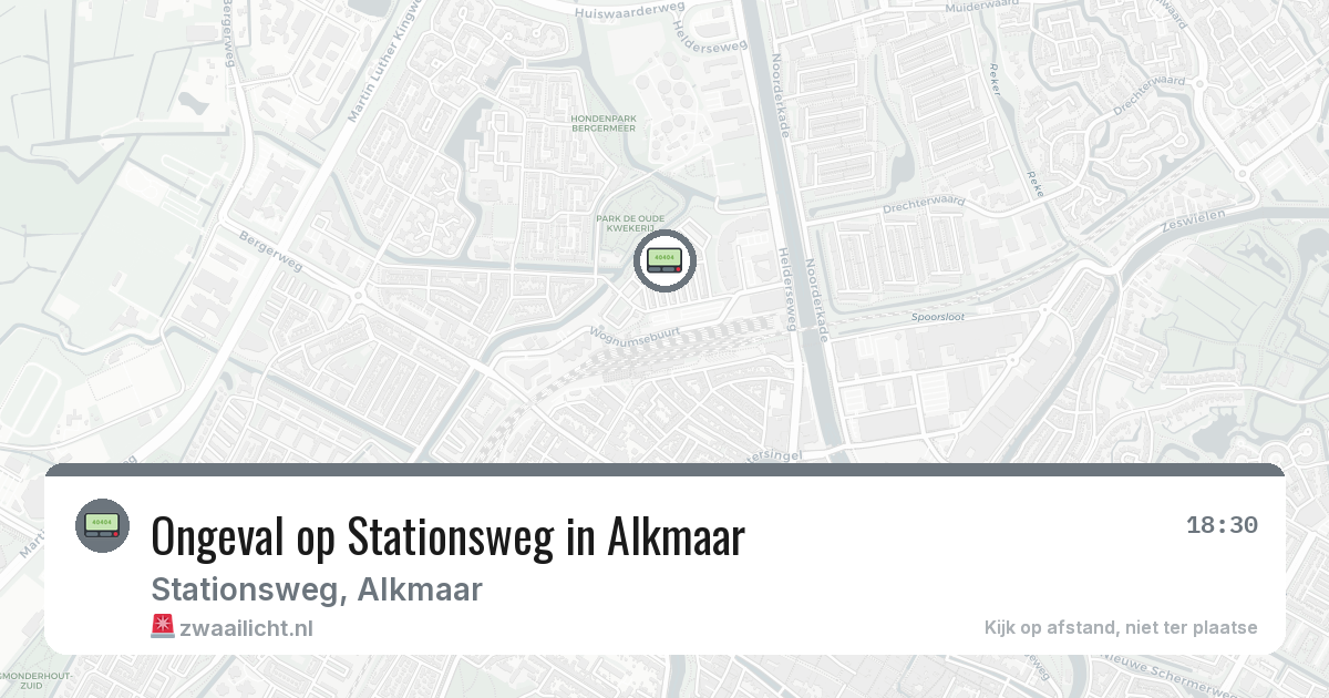 Ongeval op Stationsweg in Alkmaar — 13 mrt 2026