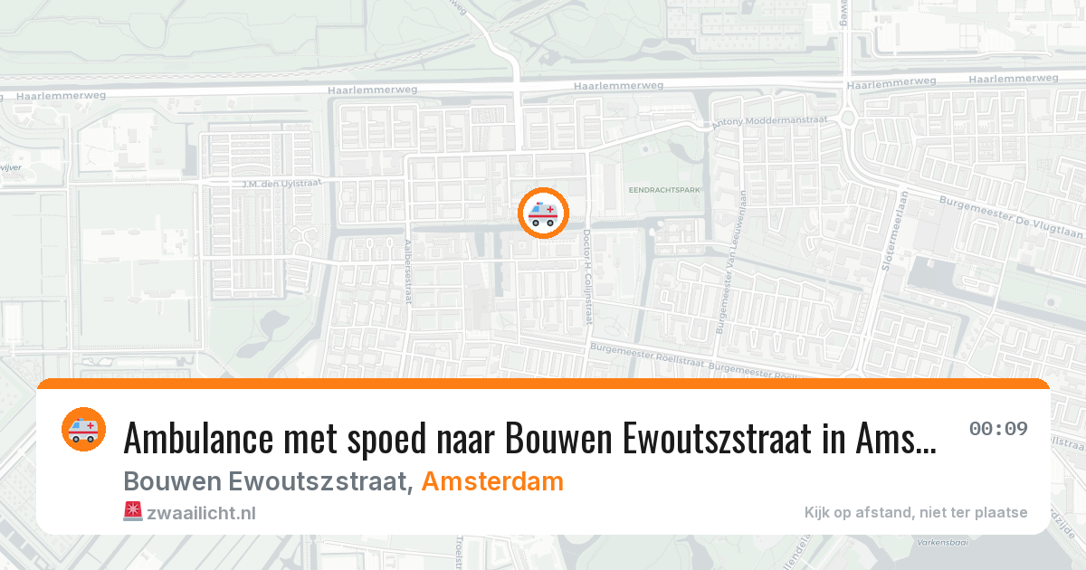 Ambulance met spoed naar Bouwen Ewoutszstraat in Amsterdam — 8 feb 2026