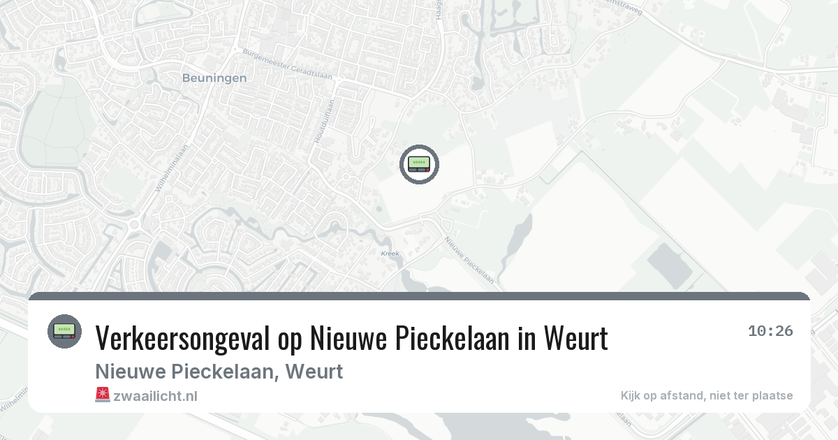 Verkeersongeval op Nieuwe Pieckelaan in Weurt — 6 feb 2026