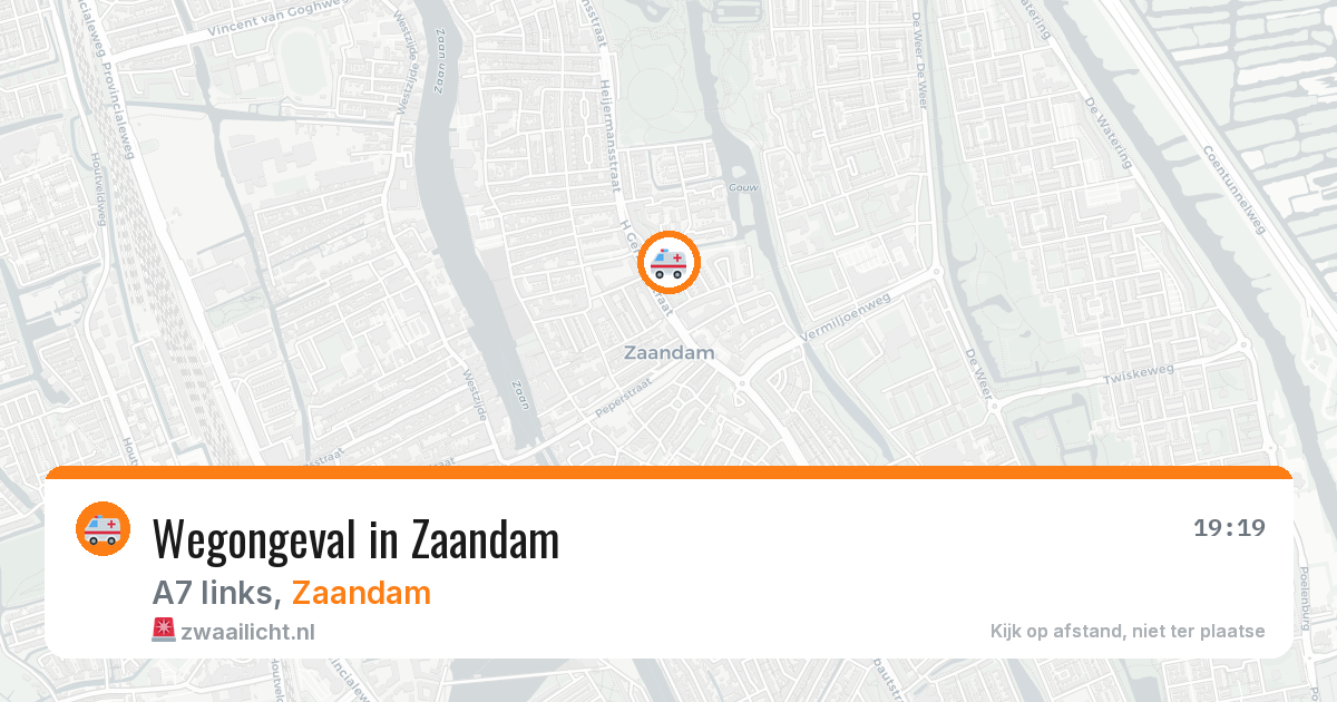 Wegongeval in Zaandam — 15 feb 2026