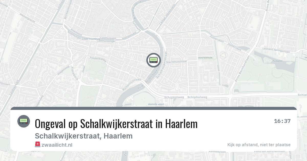 Ongeval op Schalkwijkerstraat in Haarlem — 8 feb 2026