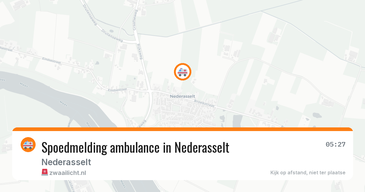Spoedmelding ambulance in Nederasselt — 8 jul 2026
