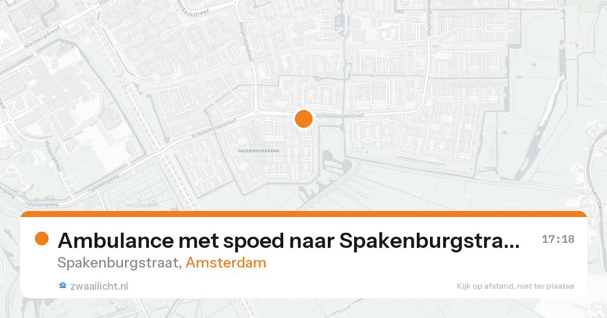 Ambulance met spoed naar Spakenburgstraat in Amsterdam — 7 feb 2026