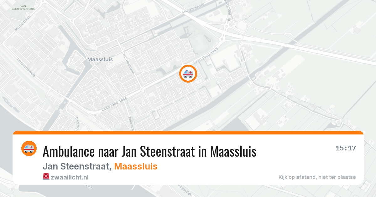 Ambulance naar Jan Steenstraat in Maassluis — 16 mrt 2026
