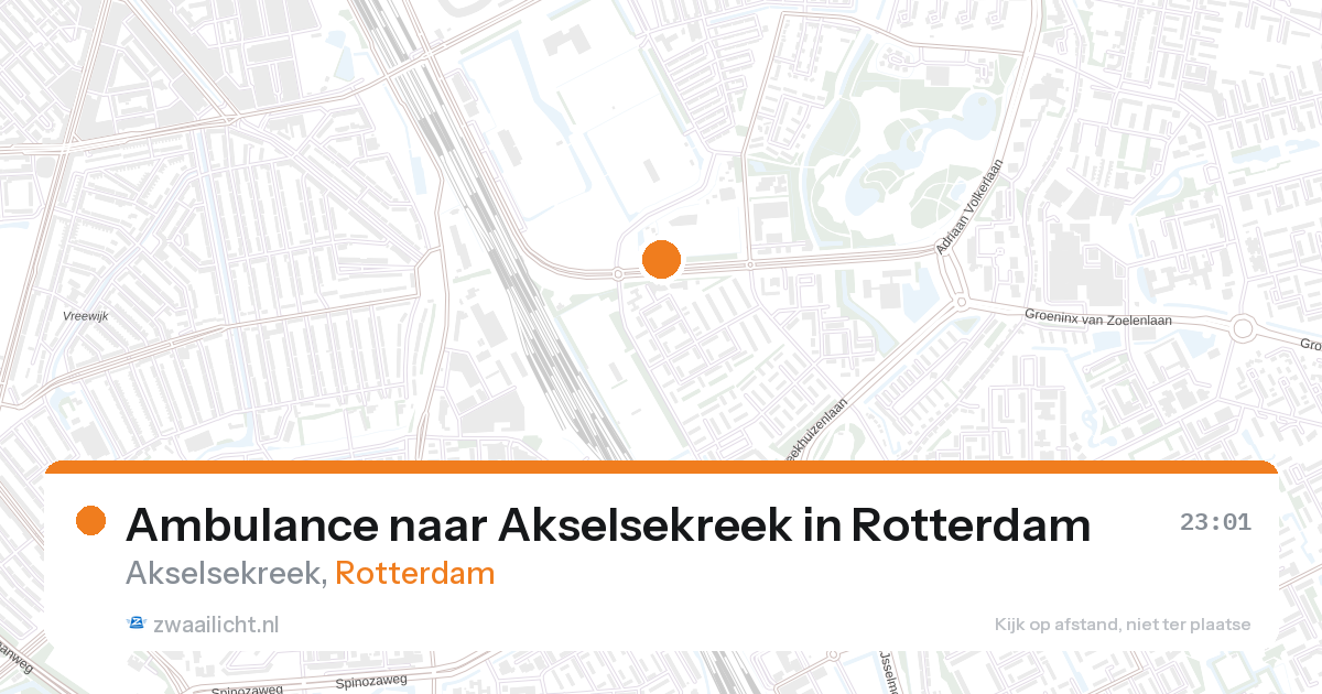 Ambulance naar Akselsekreek in Rotterdam — 26 aug 2026