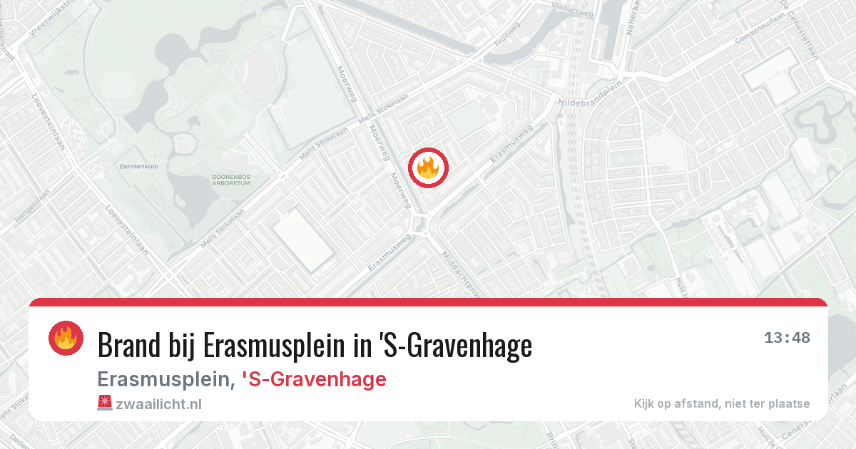 Brand bij Erasmusplein in 'S-Gravenhage — 5 jul 2026